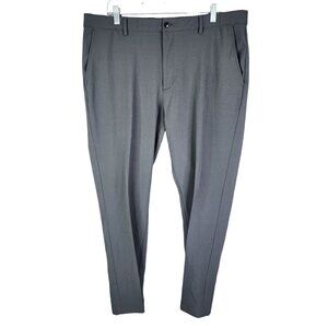 Mens Gray Greg Norman Dress Pants Chino Flat Front Golf Size 38x30